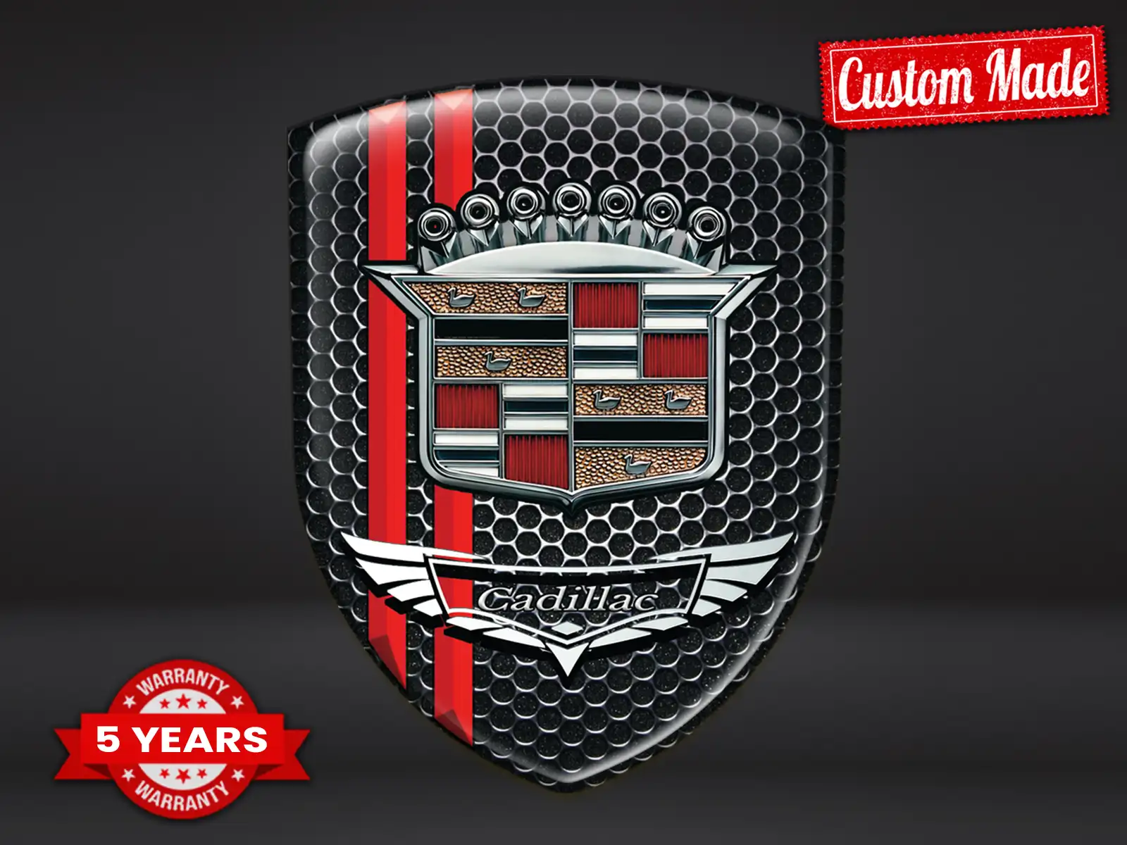 Cadillac Selbstklebeetikett Pro Max Robust Elegant Layout